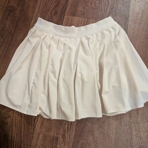 Lululemon Tiered Pleats High-Rise Tennis Skirt Womens 4 White First Issue